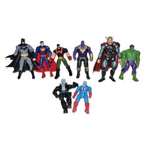 Action Figure Capt America Batman Foes Hulk‎ Thor Thanos Tombstone etc. Lot